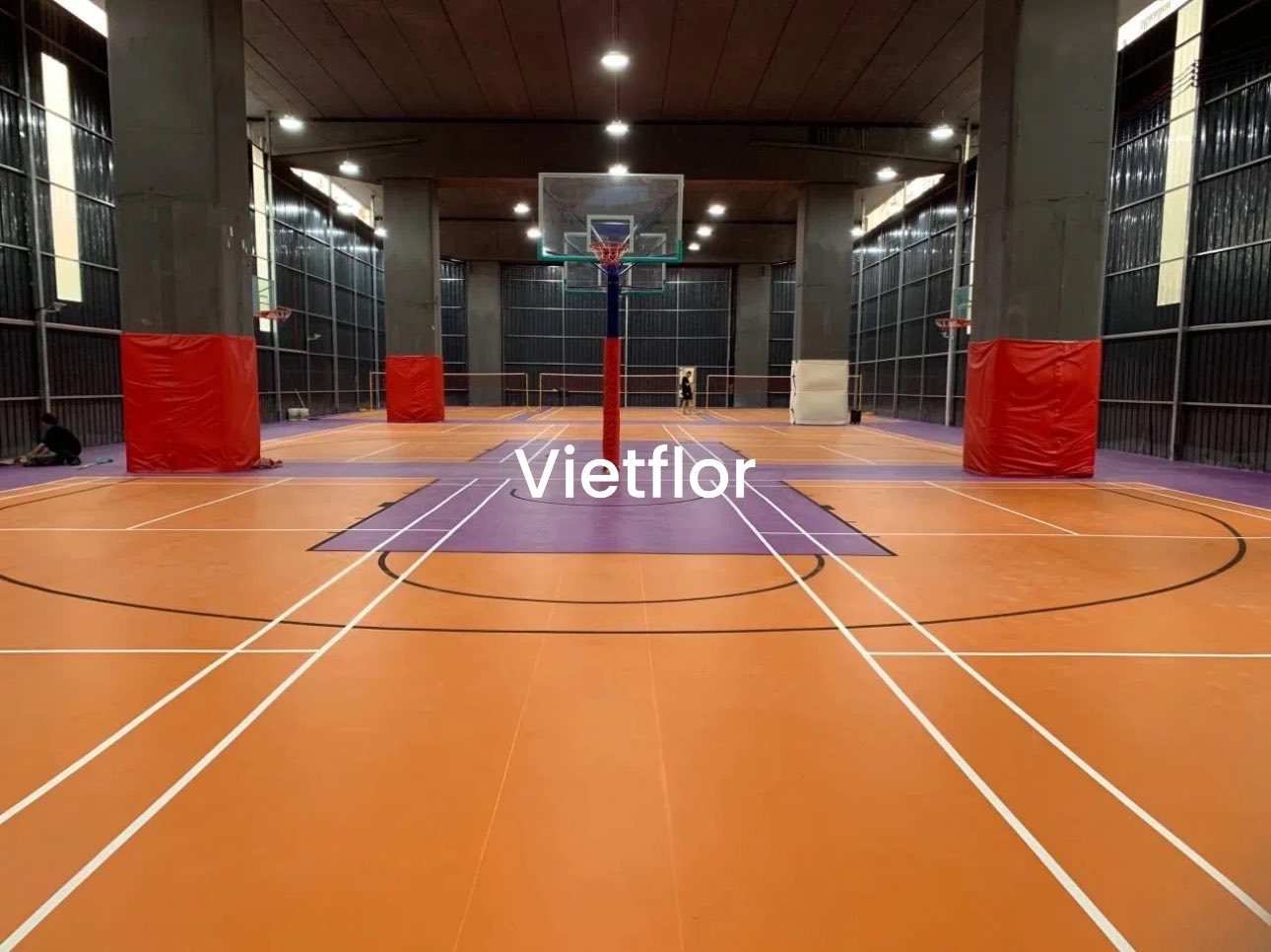 thảm vinyl thể thao vietflor bóng rổ